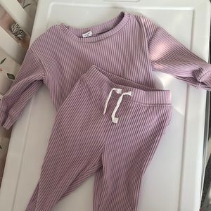 Girls Baby Gap matching set in purple 6-12 months